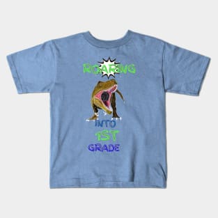 Roaring Into 1st Grade Kids T-Shirt